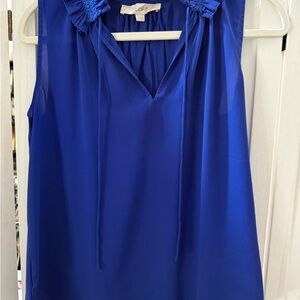 LOFT Royal Blue Sleeveless Blouse